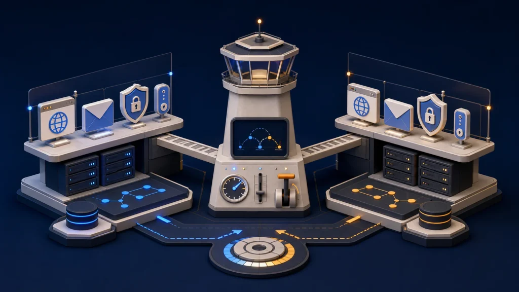 DNS migration checklist control center preserving website, email, security, and nameserver routes